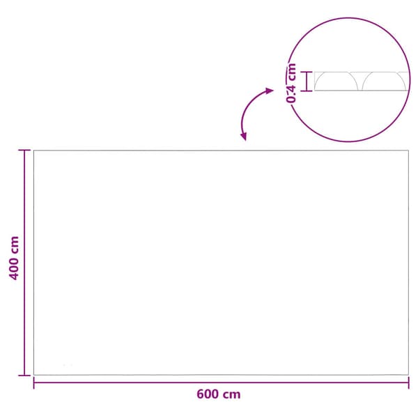 Poolöverdrag Extra Tung Blå 600 x 400 cm PE