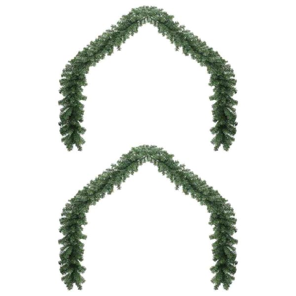 Julgirlander 2 pcs Grön 20 m PVC