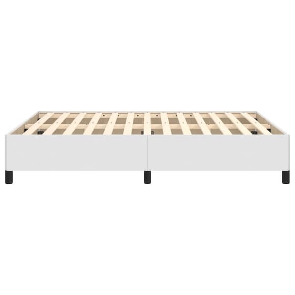 Sängram vit 140x190 cm konstläder