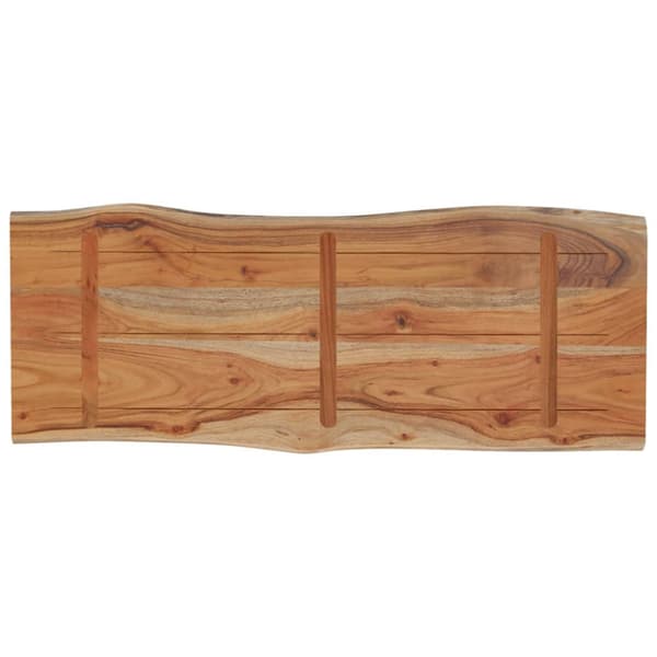 Bordsskiva 90x40x2,5 cm rektangulär massiv akacia rustik kant