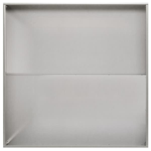 Trädgårdsplanterare 2 st Silver 80 x 80 x 30 cm Rostfritt stål