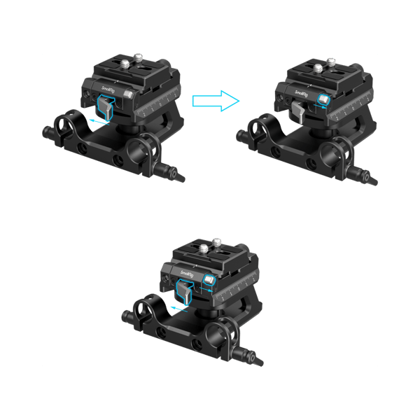 SmallRig 4233 Height adjustable Mount Plate Kit Universal ARCA & Manfrotto compatible