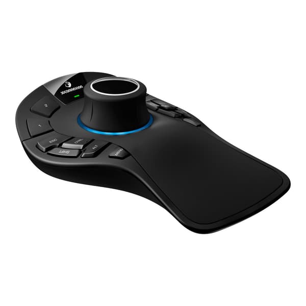 3Dconnexion SpaceMouse Pro Wireless - Bluetooth Edition - 3D-mus - 2.4 GHz, Bluetooth, USB-C