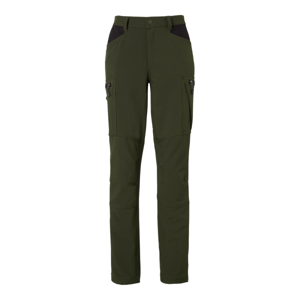 Moa Trousers w Dark olive Female