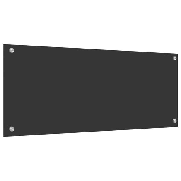 Köksskydd Mörkgrå 100 x 40 cm härdat glas