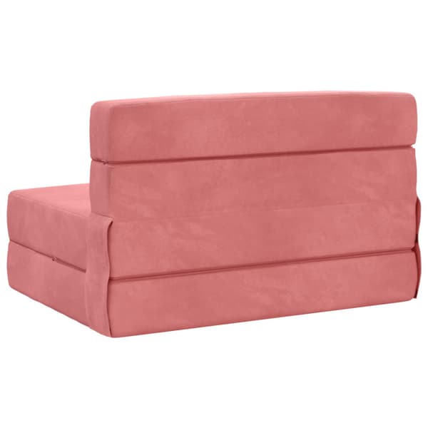 Fällbar Soffbed Rosa 70 x 72 x 60 cm Tyg