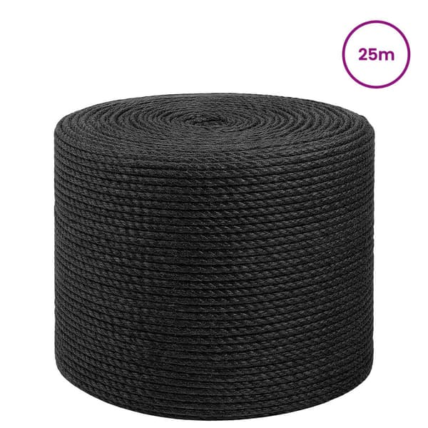 Juterep 6 Svart 100% Tossa jute