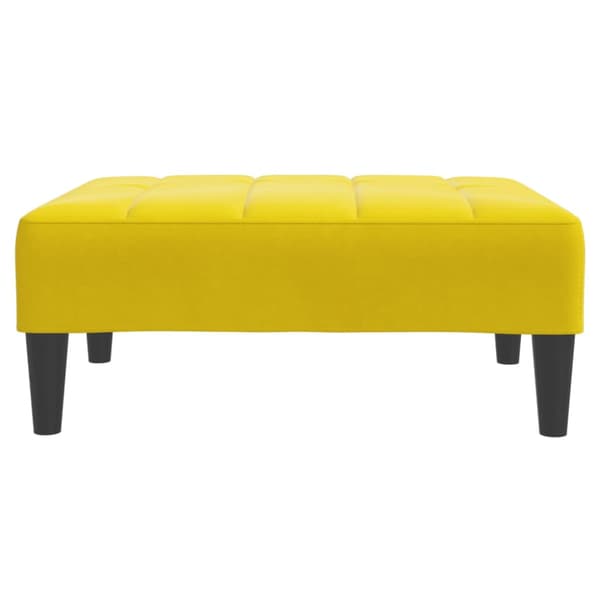 Fotpall Gul 77x55x31 cm sammet