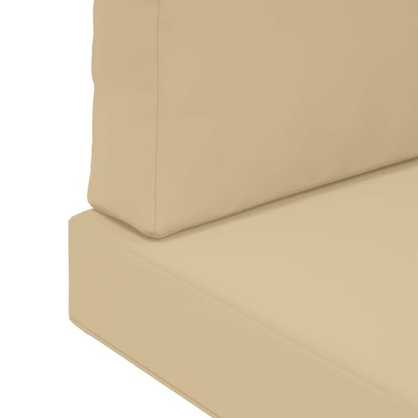 Utomhus Soffa Kudde 3 pcs Beige Polyester