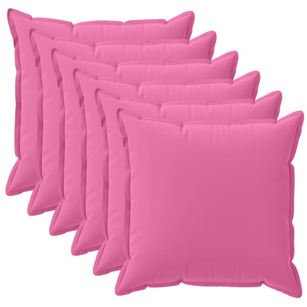 Kuddöverdrag 6 st HOUTEN Rosa 50 x 50 cm Polyester