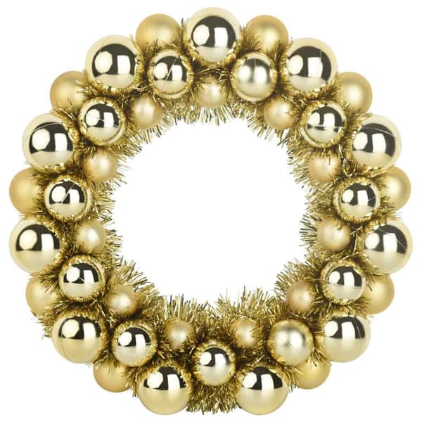 Julkulor kransar 2 pcs Guld 33 x 33 x 7 cm Polystyren