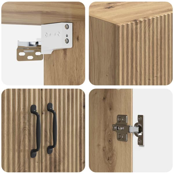 Skåpset 2 pcs Artisan-ek Konstruerat trä