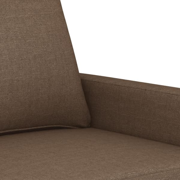 3-sitssoffa brun 180 cm tyg