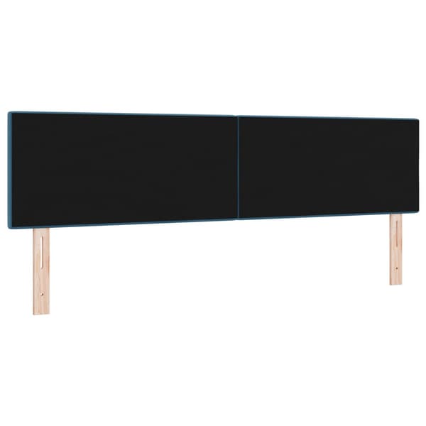 Huvudgavel Mörkblå 180 cm Sammet