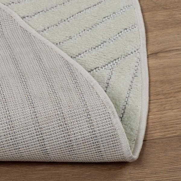 Områdesmattor Rund PALMERAS Grön Ø 160 CM Polyester