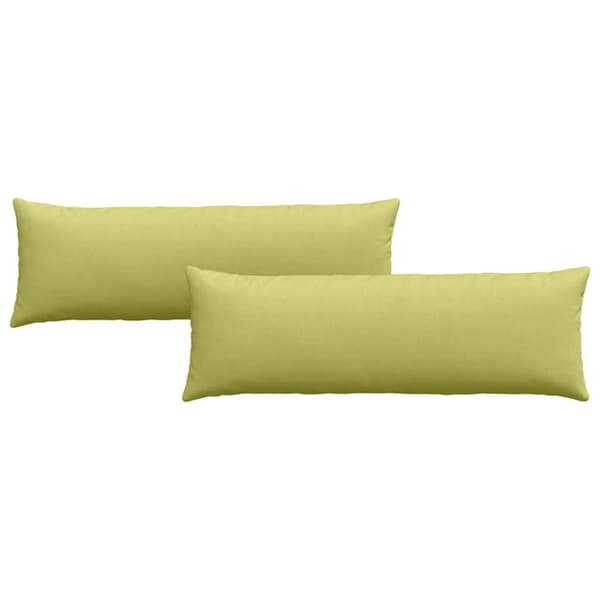 Sofakuddar 2 pcs Ljusgrön 120 x 40 cm tyg