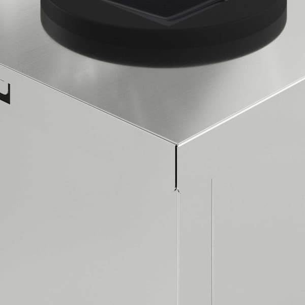 Solar LED Stig Ljus 2 pcs Silver Galvaniserat stål