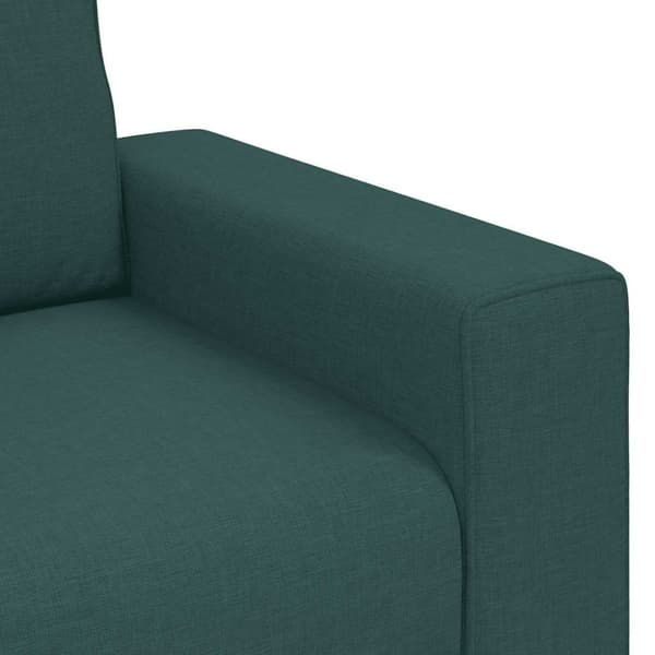 2-sitssoffa mörkgrön 180x77x82 cm tyg