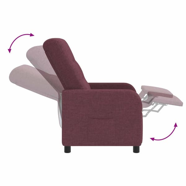 Recliner Lila Tyg