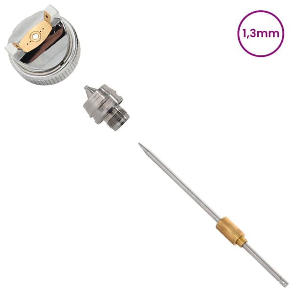 HVLP Sprutpistol Munstycke 1,3 mm munstycke Silver