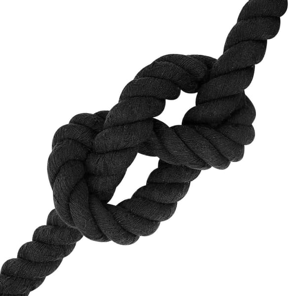 Rep Svart 3,6 x 3,6 x 500 cm Bomull