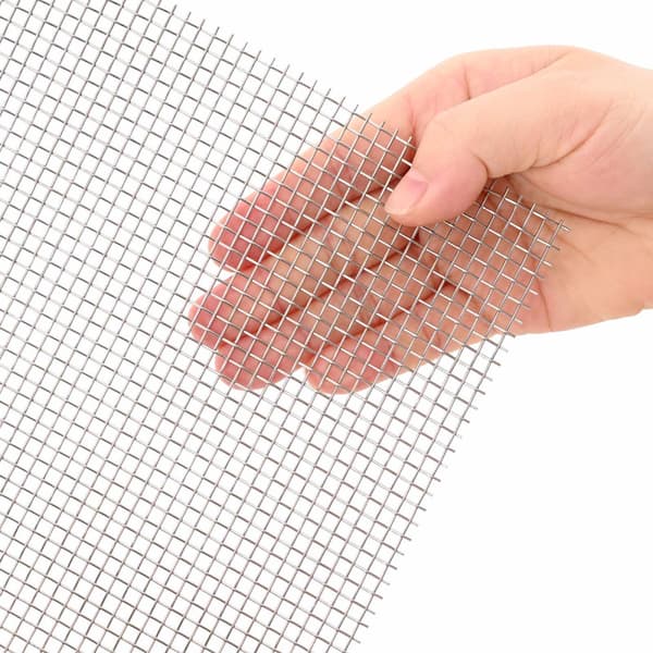 Nätduk 100 x 500 cm 6 Mesh Rostfritt stål 201 Silver