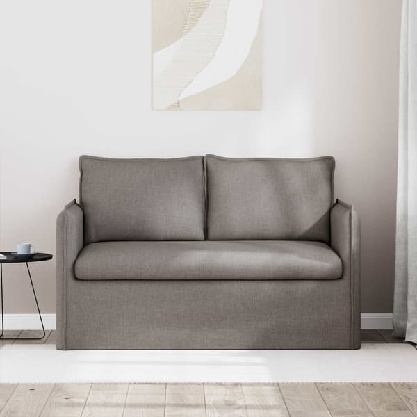 Soffa Taupe 195 x 82 x 85 cm tyg