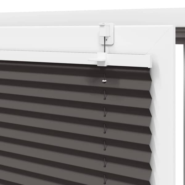 Plisserad persienn svart 65x200cm tyg bredd 64,4cm polyester