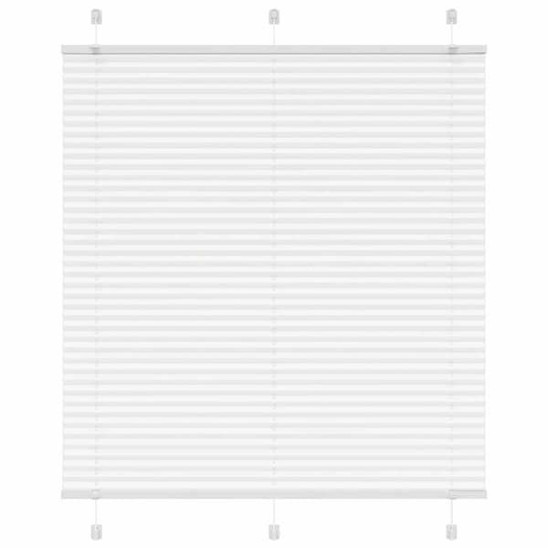 Plisserad persienn vit 120x150 cm tyg bredd 119,4cm polyester