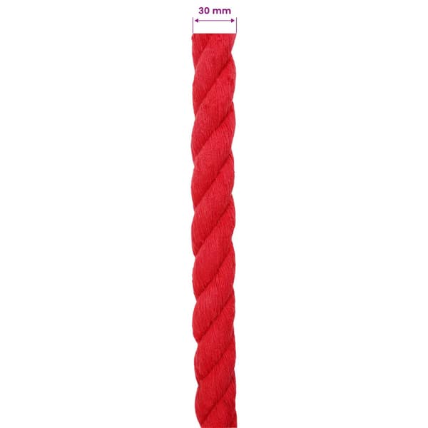 Rep Röd 3 x 3 x 2500 cm Bomull
