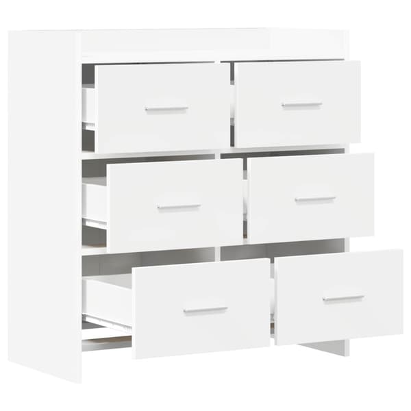 Sideboard Vit 75 x 33 x 80 cm Konstruerat trä