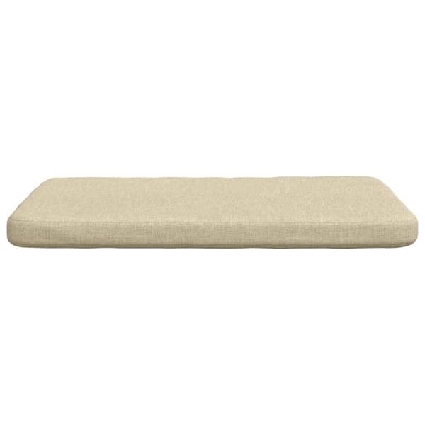 Sittkuddar 4 pcs Kräm 40 x 40 x 3 cm tyg