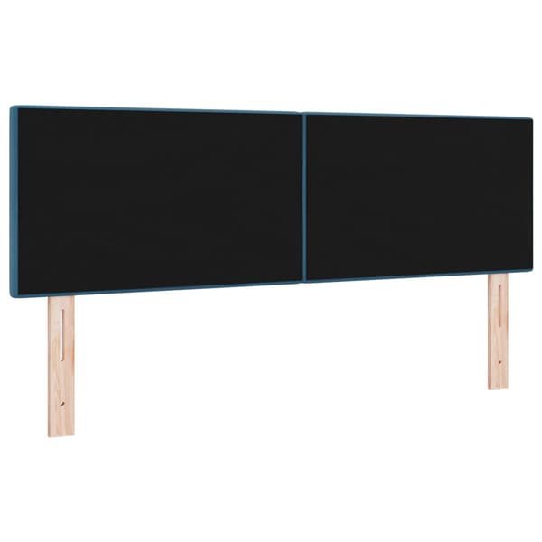 Huvudgavel Mörkblå 144 cm Sammet