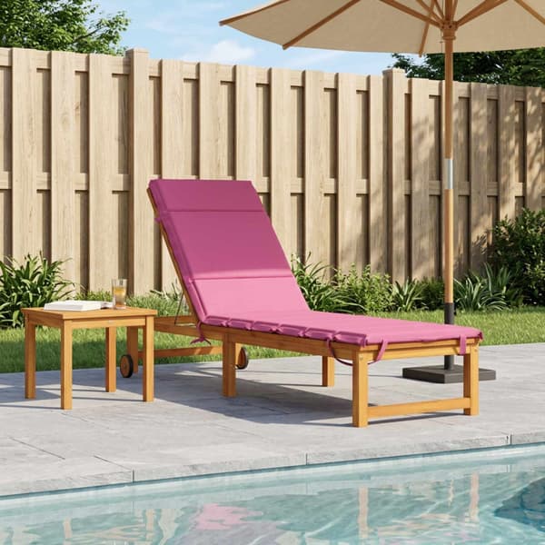Solstol Kudde GEMERT 100% Polyester Rosa 200 x 60 x 3 cm