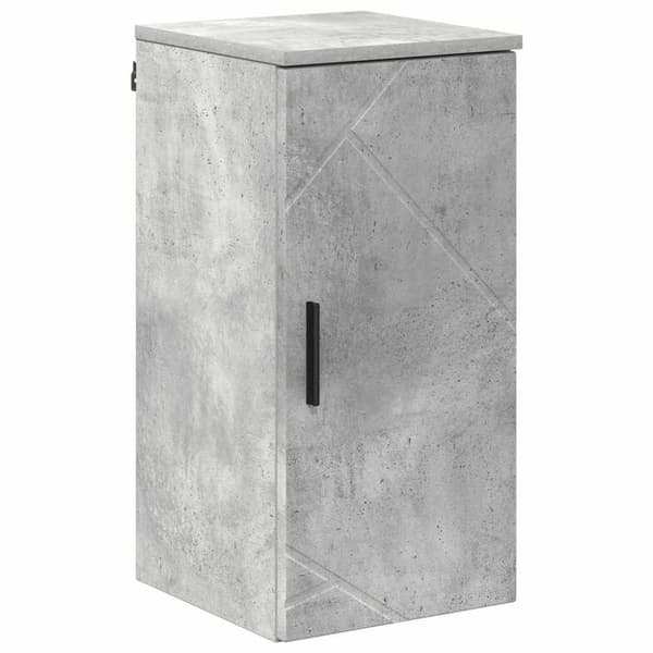 Badrumsmöbelset 5 pcs Betonggrå Konstruerat trä & Metall