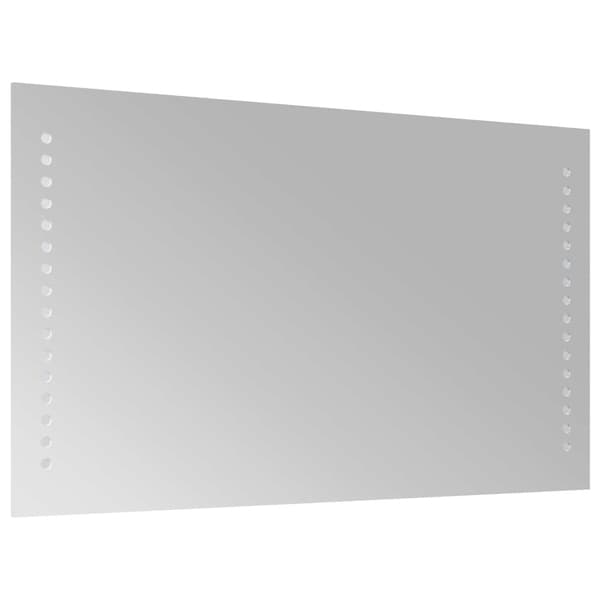 LED Badrumsspegel Transparent 50 x 30 cm härdat glas