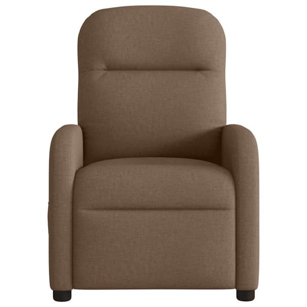 Elektrisk massagefåtölj brun tyg