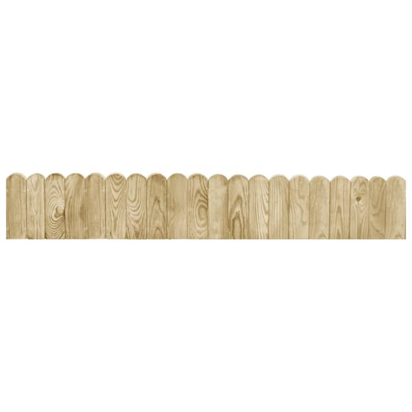 Rabattkant 2 st 120 cm impregnerad furu