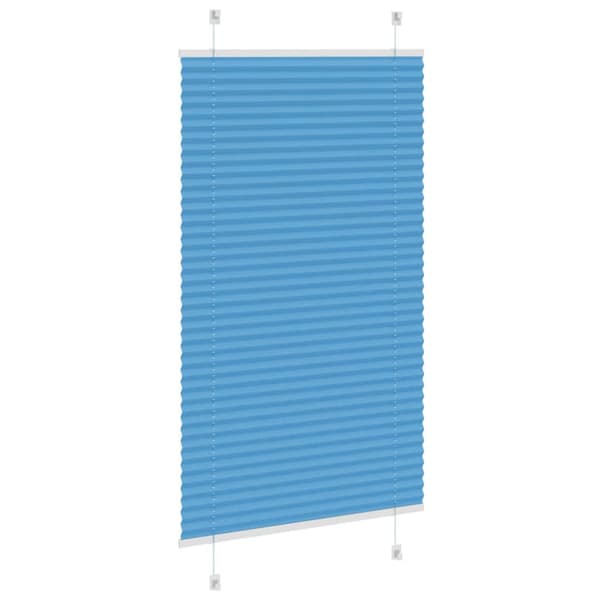 Plisserad persienn blå 70x100 cm tyg bredd 69,4 cm polyester