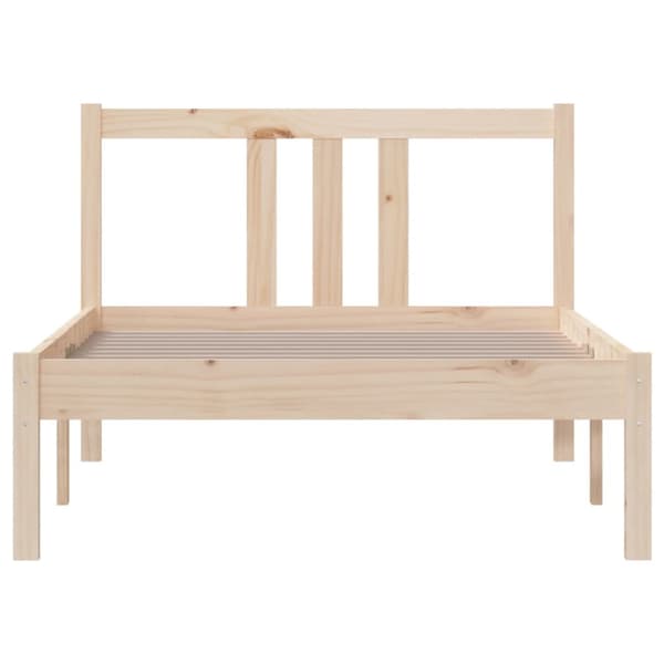 Sängram massivt trä 90x190 cm