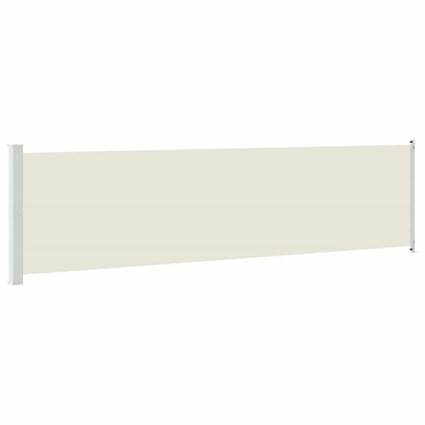 Infällbar sidomarkis 600x160 cm gräddvit