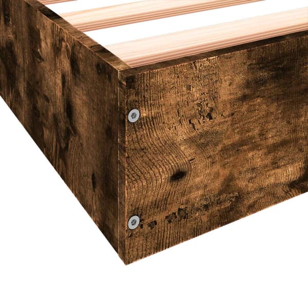 Golvsängsram Rökt ek 80 x 200 cm Konstruerat trä