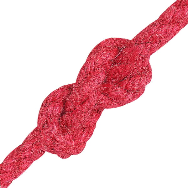 Juterep Röd 100% Tossa jute