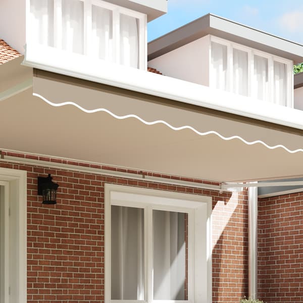 Markiskappa Ersättning Beige 480 x 20 cm Polyester
