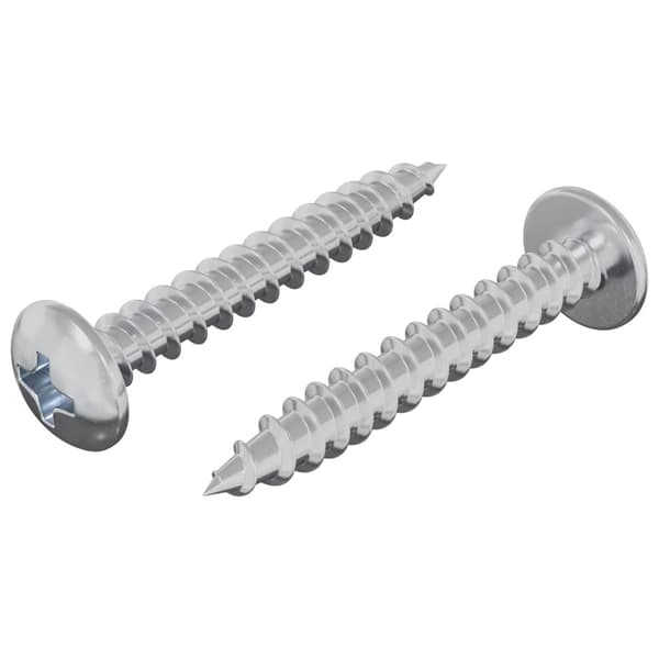 Träskruv 2 pcs Silver M4 x 28 mm Järn
