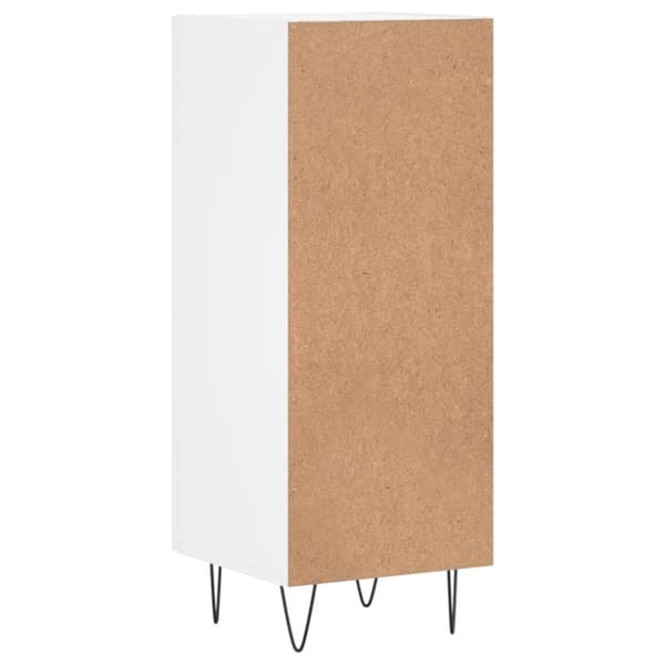 Skänk vit 34,5x34x90 cm konstruerat trä