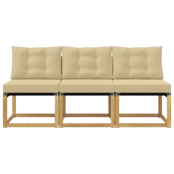 3 Stycke Utomhus Mellansoffa