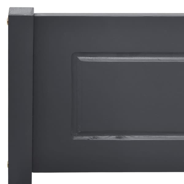 Sängram massiv furu grå 100x200 cm