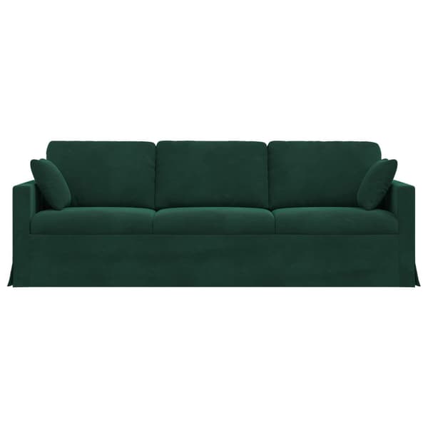 Soffa Mörkgrön 228 x 78 x 80 cm Sammet