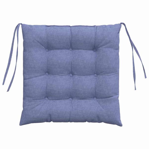 Sittkuddar 4 pcs Jeansblå 40 x 40 x 6 cm tyg
